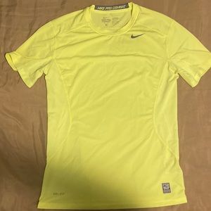 neon nike pro combat dri-fit shirt